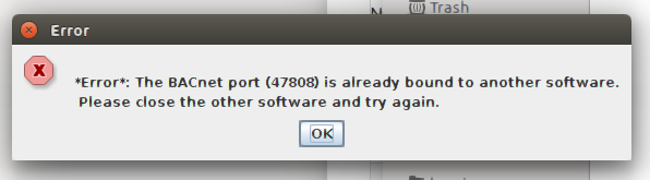 Error Dialog